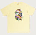 A BATHING APE STICKER PACK APE HEAD TEE