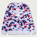 A BATHING APE STA STRIKE CAMO COLLEGE CREWNECK SWEAT SHIRT