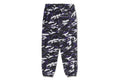 A BATHING APE GLITCH WOODLAND CAMO RELAXED FIT SWEAT PANTS