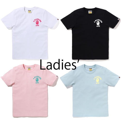 A BATHING APE Ladies' COLLEGE ONE POINT TEE