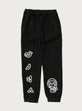 A BATHING APE BAPE KIDS BABY MILO BANANA 10 OZ DENIM JOGGER PANTS