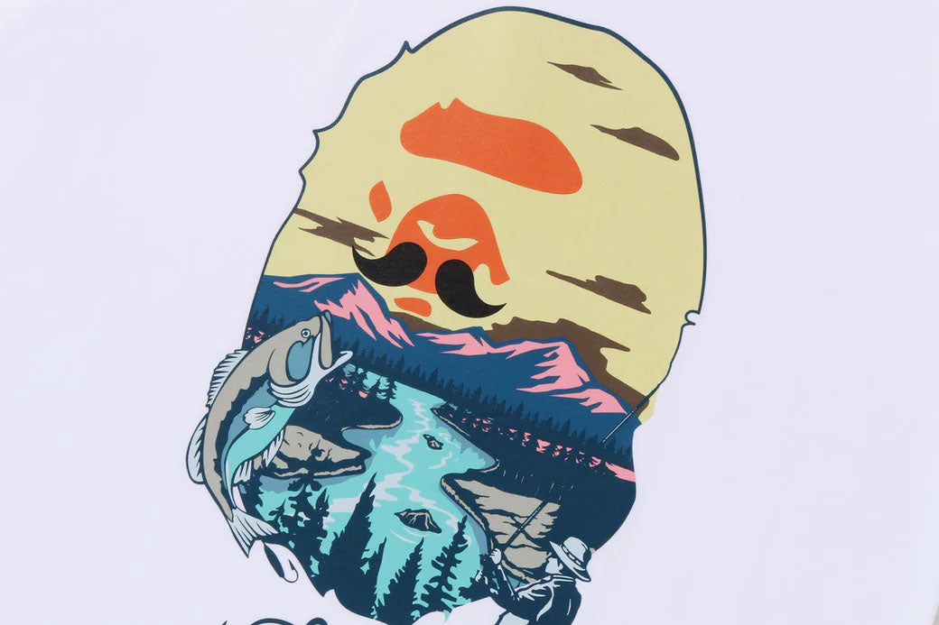 A BATHING APE Mr. BATHING APE APE HEAD WIDE TEE – happyjagabee store