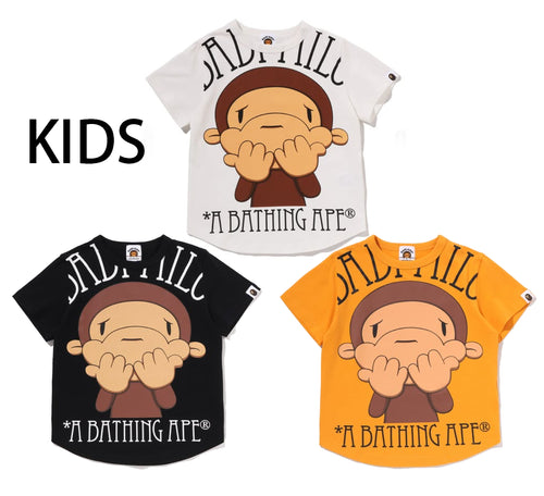 A BATHING APE BAPE KIDS BIG DRAWN BABY MILO TEE