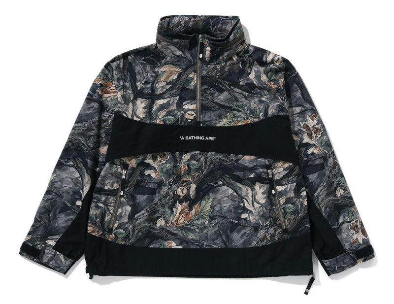 A BATHING APE TREE EDGE CAMO ANORAK JACKET