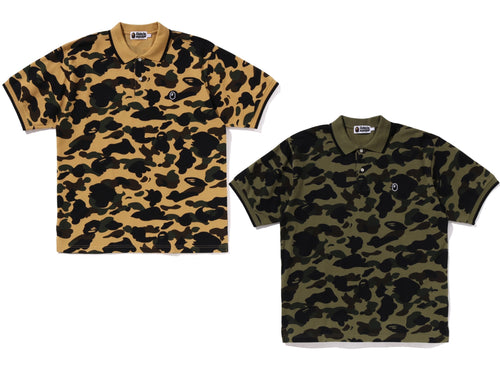 A BATHING APE 1ST CAMO ONE POINT POLO ( RELAXED FIT )