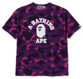A BATHING APE Ladies' COLOR CAMO COLLEGE TEE ( RELAXED FIT )