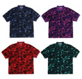 A BATHING APE COLOR CAMO ONE POINT RELAXED FIT POLO
