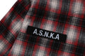 A BATHING APE FLANNEL CHECK TACTICAL SHIRT