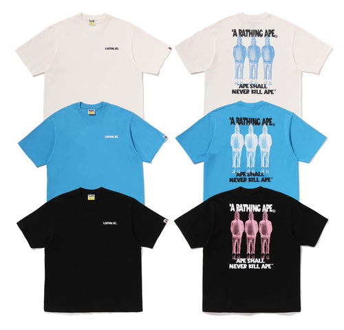 A BATHING APE SHARK SEIJIN A BATHING APE LOGO TEE