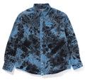 A BATHING APE DESTORYED BLEACH BATHING APE LOGO L/S SHIRT