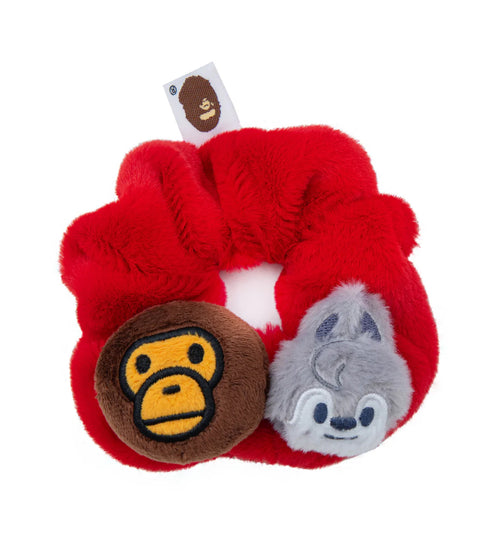 A BATHING APE BAPE x STRAYKIDS WOLF CHAN BABY MILO SCRUNCHIE