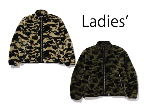 A BATHING APE Ladies' 1ST CAMO FLEECE JACKET