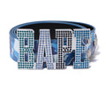 A BATHING APE ABC CAMO BAPE LEATHER BELT