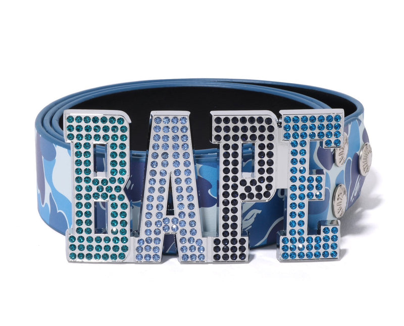 A BATHING APE ABC CAMO BAPE LEATHER BELT