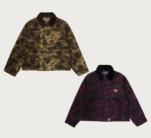A BATHING APE COLOR CAMO WORK JACKET