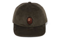 A BATHING APE APE HEAD CORDUROY CAP