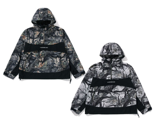 A BATHING APE TREE EDGE CAMO ANORAK JACKET