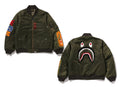 A BATHING APE SHARK MA-1 JACKET