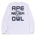 A BATHING APE BAPE x OVO COLLEGE LONG SLEEVE TEE