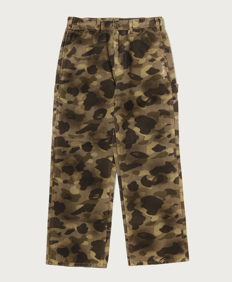 A BATHING APE COLOR CAMO RELAXED FIT WORK PANTS