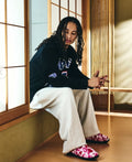 A BATHING APE BAPE x SUBU ABC CAMO PUFFER SANDALS w/ POUCH