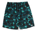 A BATHING APE COLOR CAMO APE HEAD ONE POINT BEACH SHORTS