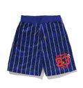 A BATHING APE BAPE KIDS ALL BABY MILO STRIPE MILO BASEBALL SHORTS