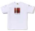 A BATHING APE BAPE CHECK BOX TEE