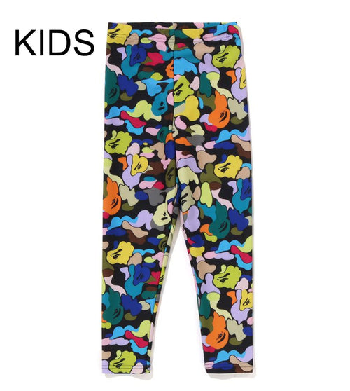 A BATHING APE BAPE KIDS MULTI CAMO SWIM LEGGINGS
