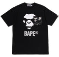 A BATHING APE MULTI PIXEL CAMO MAD APE FACE POCKET TEE