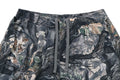 A BATHING APE TREE EDGE CAMO CARGO SHORTS