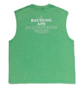 A BATHING APE HEAVY WASH APE HEAD CROPPED FIT TANK TOP