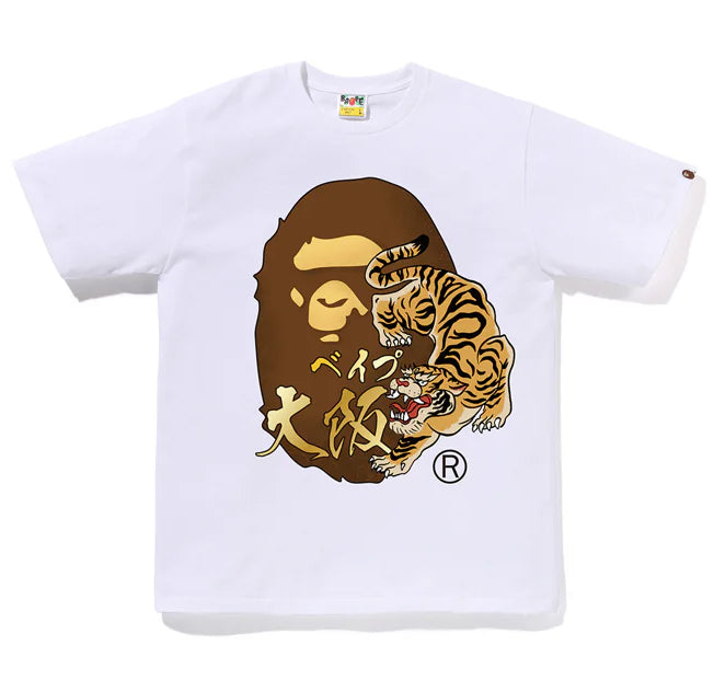 A BATHING APE JAPAN TIGER OSAKA APE HEAD TEE ( OSAKA Limited )