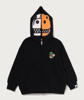 A BATHING APE BAPE KIDS BABY MILO DINOSAURS ZIP HOODIE