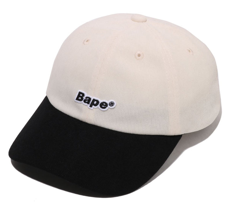 A BATHING APE BAPE CORDUROY PANEL CAP
