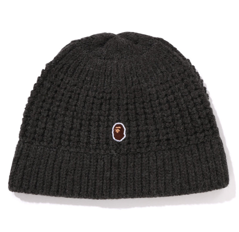 A BATHING APE Ladies' APE HEAD ONE POINT KNIT HAT