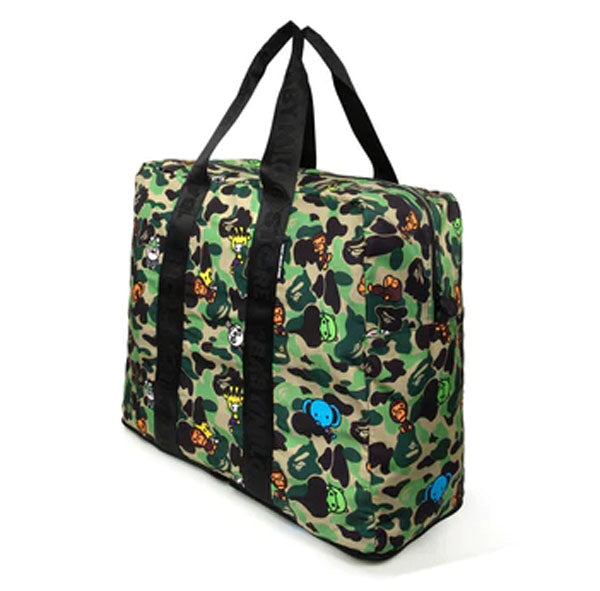 A BATHING APE BABY MILO STORE ABC MILO ALL FRIENDS CAMO FOLDABLE TRAVEL BAG