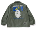A BATHING APE BAPE x UNION WASHED COACH JACKET ( RELAXED FIT )