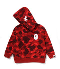 A BATHING APE BAPE KIDS COLOR CAMO APE HEAD RELAXED FIT PULLOVER HOODIE