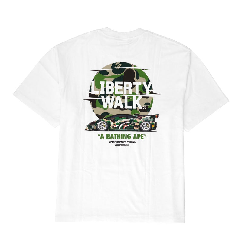 A BATHING APE BAPE x LIBERTY WALK ABC CAMO LOGO RELAXED FIT TEE