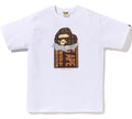 A BATHING APE CHOCOLATE BAR APE HEAD TEE - happyjagabee store