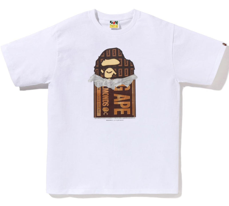 A BATHING APE CHOCOLATE BAR APE HEAD TEE - happyjagabee store