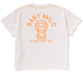 A BATHING APE BAPE KIDS BABY MILO NEON PRINT RELAXED FIT TEE