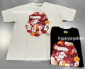 A BATHING APE ROSE APE HEAD TEE