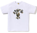 A BATHING APE MAP CAMO COLLEGE MILO TEE
