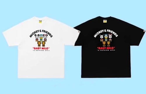 A BATHING APE BAPE x DISNEY MICKEY & FRIENDS BABY MILO RELAXED FIT TEE