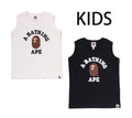 A BATHING APE BAPE KIDS COLLEGE TANK TOP
