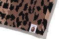 A BATHING APE BAPE BY KAZUKI KURAISHI LEOPARD JACQUARD SHORTS