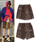 A BATHING APE BAPE BY KAZUKI KURAISHI LEOPARD JACQUARD SHORTS