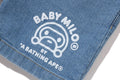 A BATHING APE BAPE KIDS BABY MILO 10 OZ DENIM SHIRTS